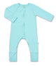Sleepsuit (Long Sleeve, Zipper) — Turquoise