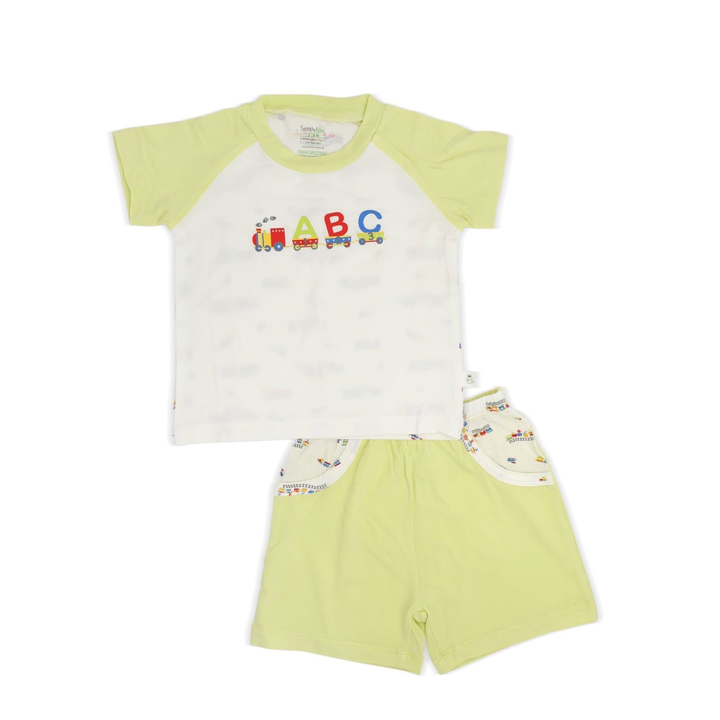 ABC Train - Shorts & Tee Set by simplylifebaby
