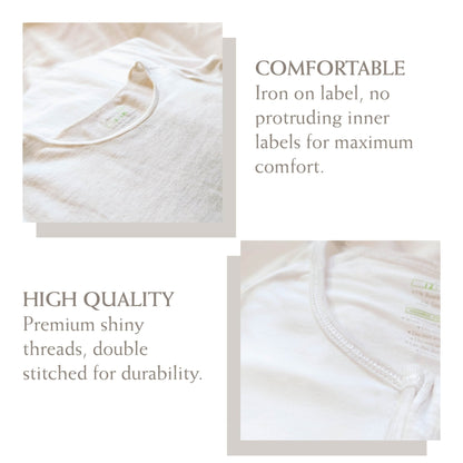 Octo - Baby Long-sleeved Zipper Sleepsuit (Foldable Mittens & Footies)