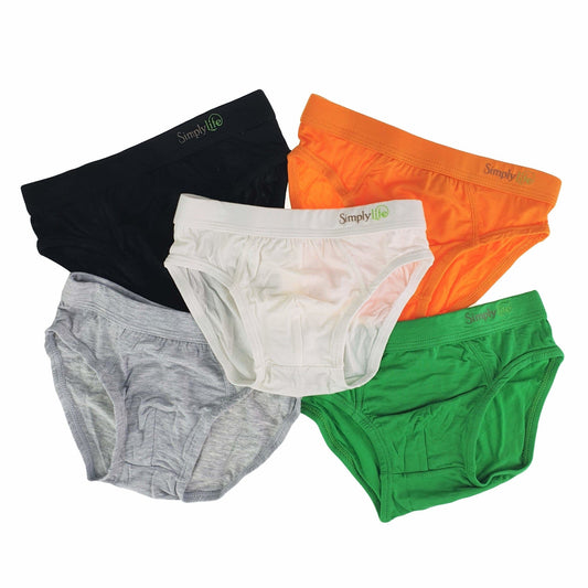 Boys Briefs (5-Pack Set) - Embossed Band