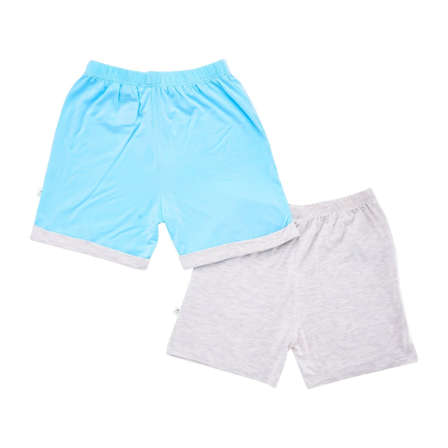 Boys - Shorts with Mocked Pocket/Drawstring (Sandwash Grey & Turquoise)