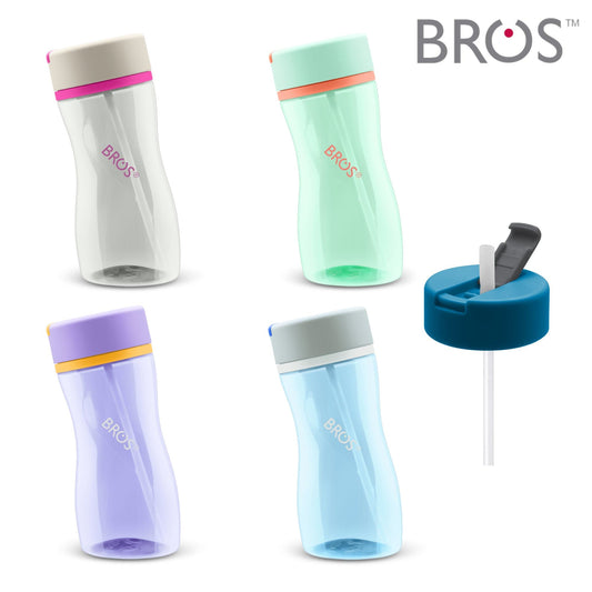 BROS 450ml Water Bottle (Straw Lid)