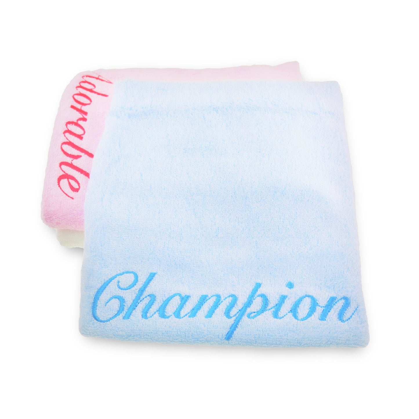 Champion - Embroidered Premium Bamboo Towel (120x60 cm), Blue