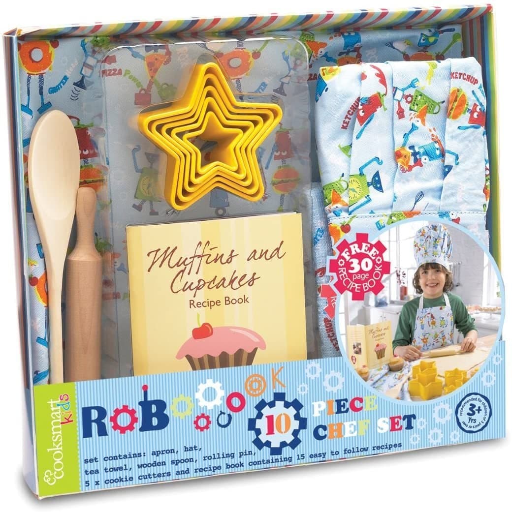 Cooksmart - Boys Chef Set (robot), 10 Piece - Simply Life