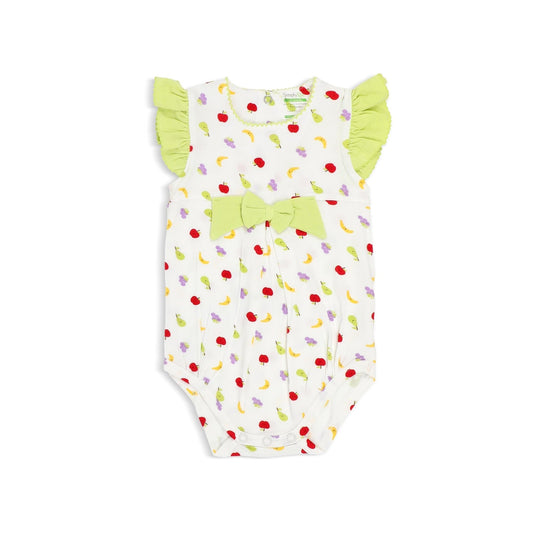 Fruits - Girls Romper with Frilled-sleeves and Bow by simplylifebaby