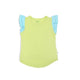 Frilled Tee — Lime Green