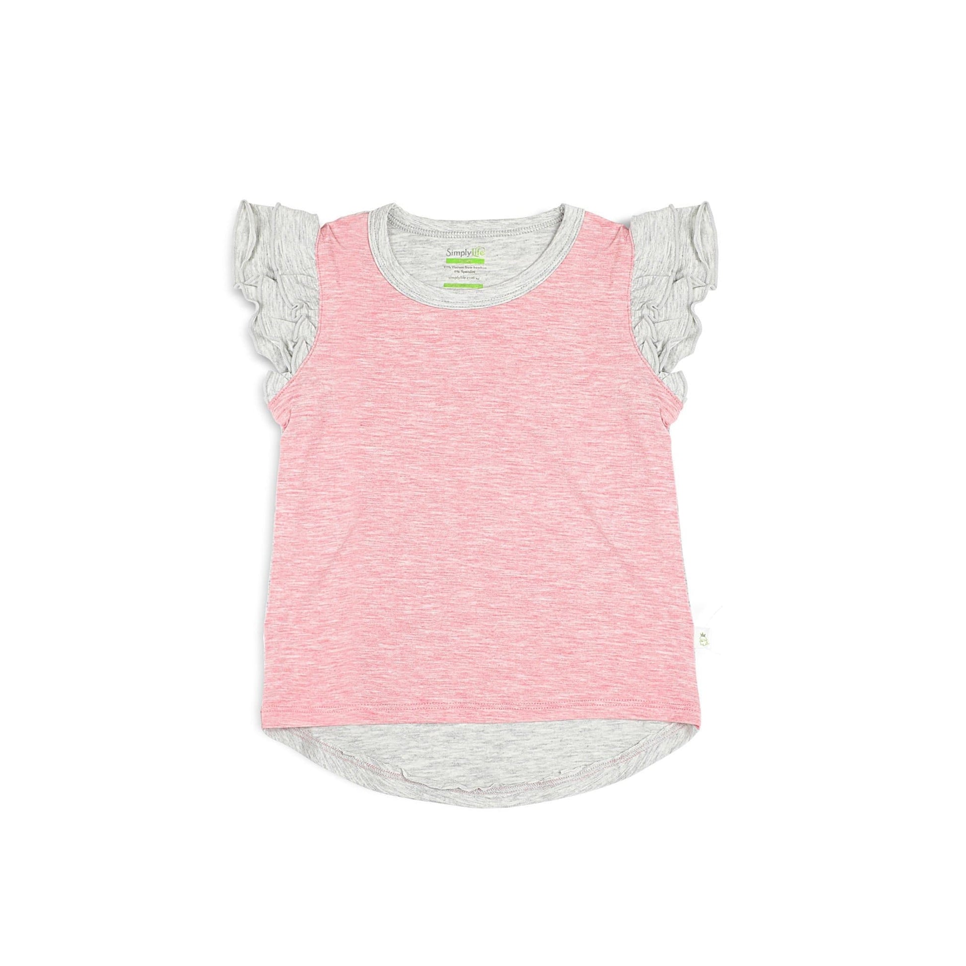 Girls' Tee with Double Frill Sleeves by simplylifebaby
