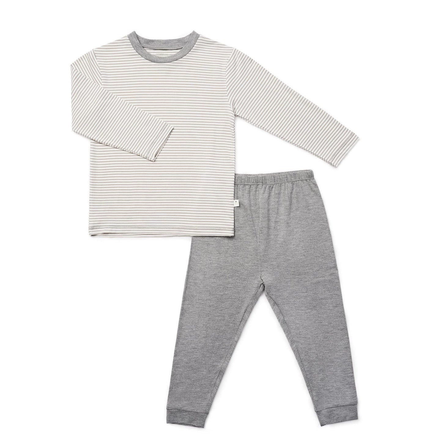 Grey Stripes - Long Sleeve Bamboo Pyjamas Set
