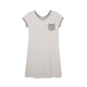 Women's Night Dress — Grey Stripes
