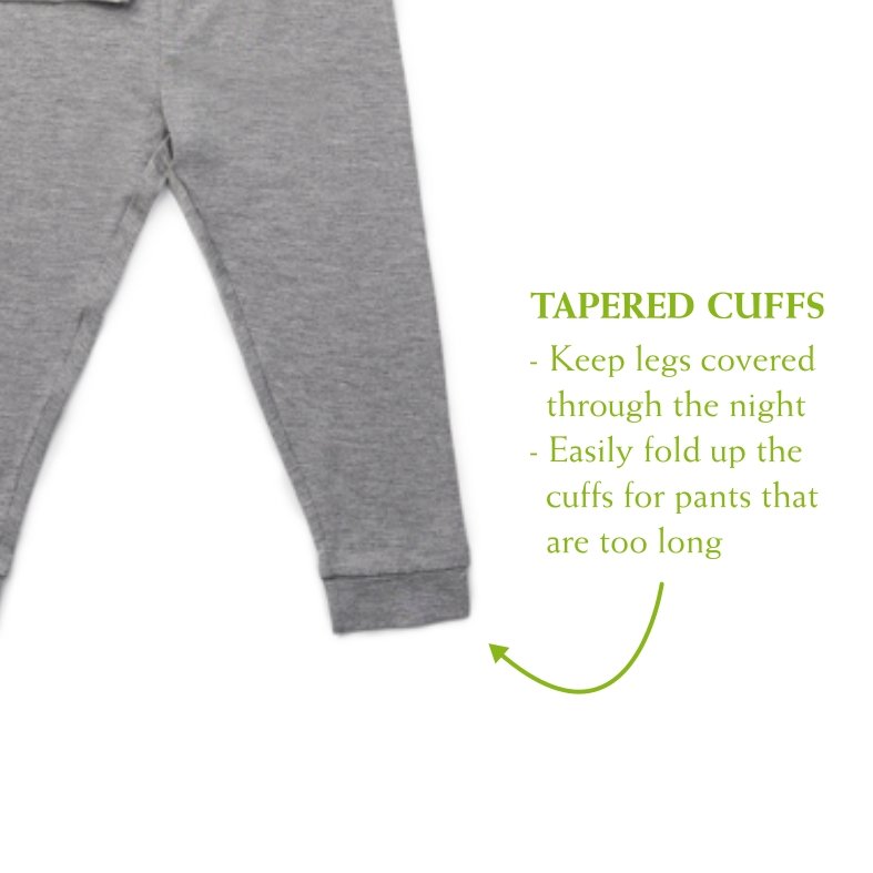 Grey Stripes - Short Sleeve Bamboo Pyjamas Set