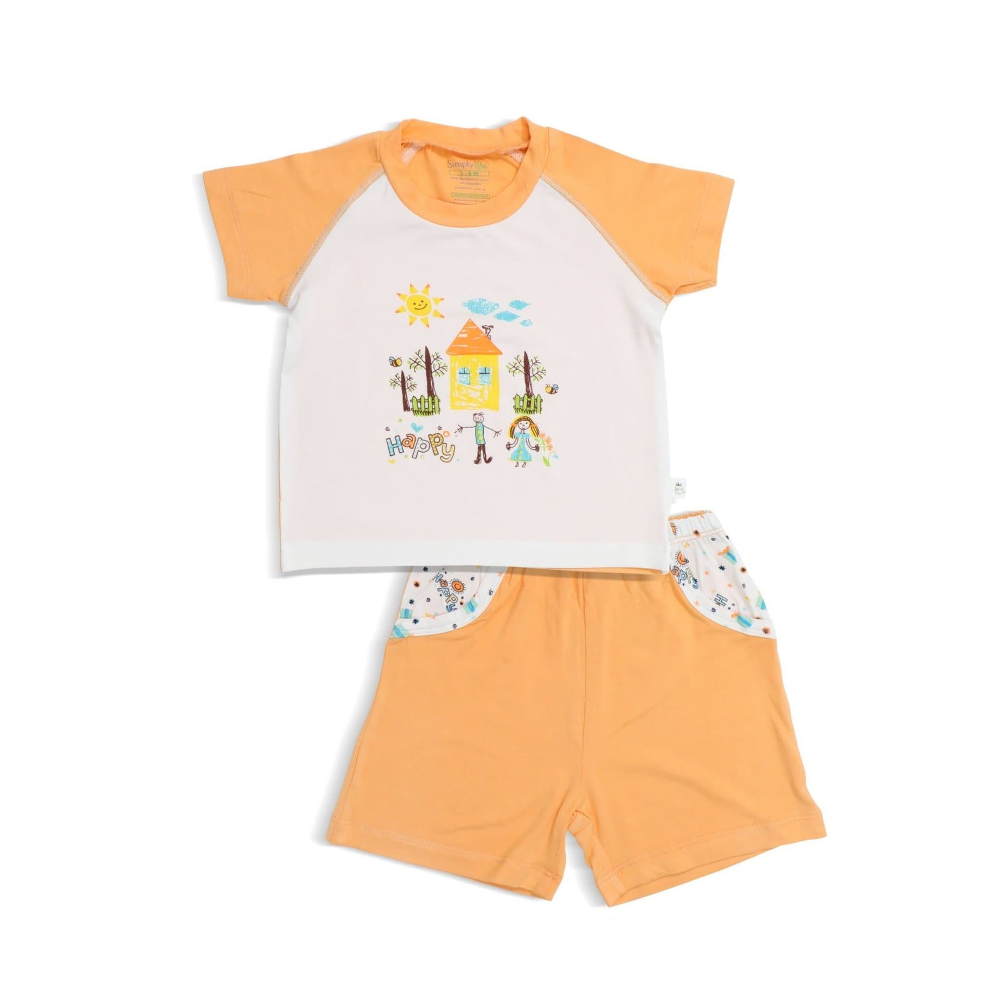 Happy - Shorts & Tee Set by simplylifebaby