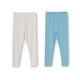 Basic Leggings (Pack of 2) — Grey & Blue