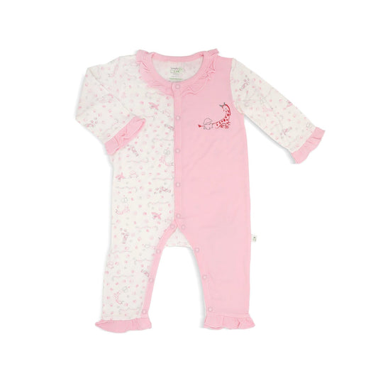 Joy Ride - Long-sleeved Button Sleepsuit with Frills by simplylifebaby