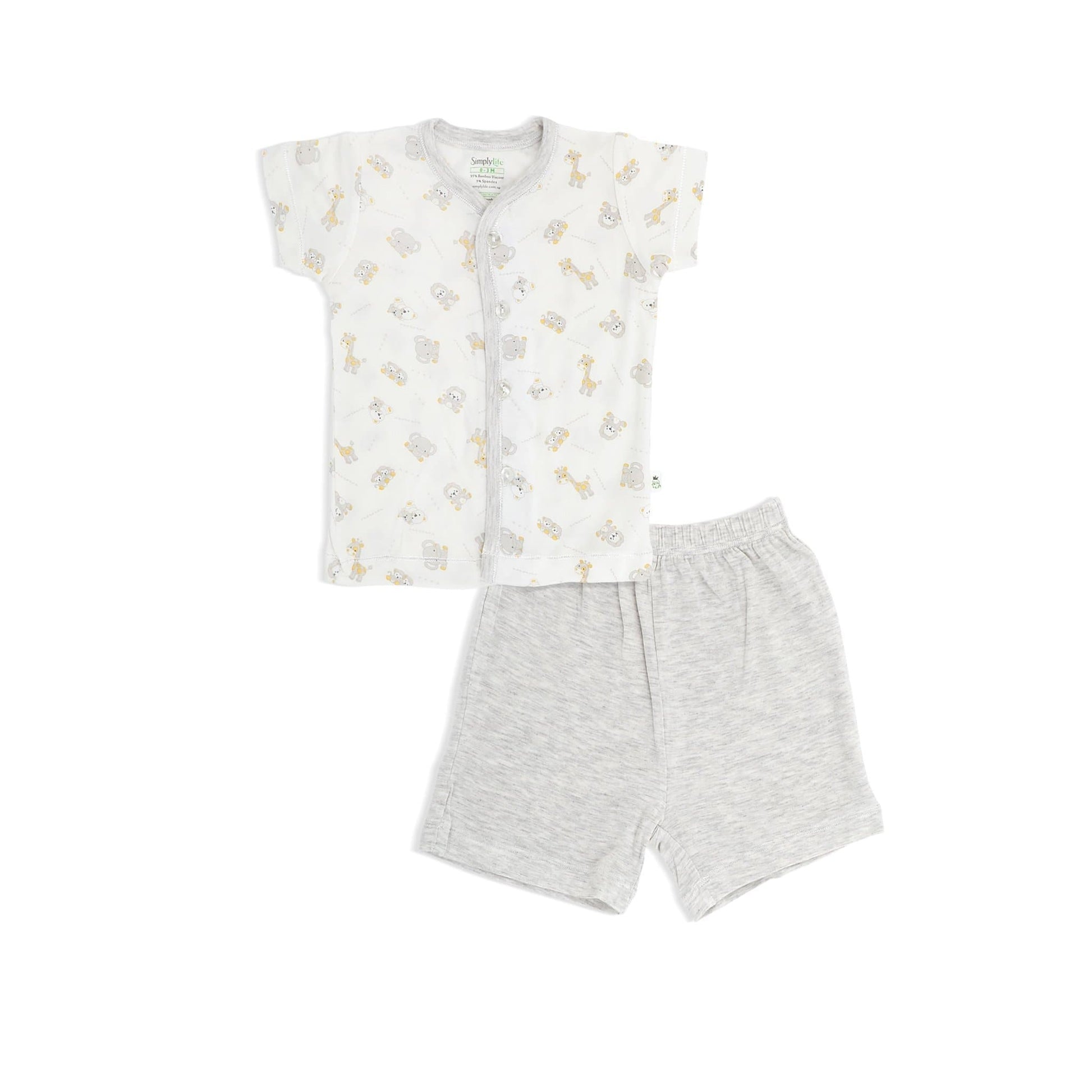 Jungle - Short sleeved button vest with shorts - Simply Life