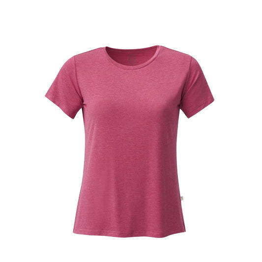 Ladies Crew Neck Bamboo Tee - Ruby Red