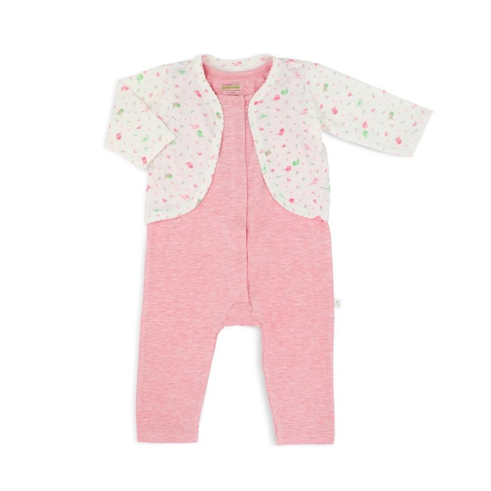 Lovely Birds - Sleepsuit with Cardigan (2-pc Set) by simplylifebaby