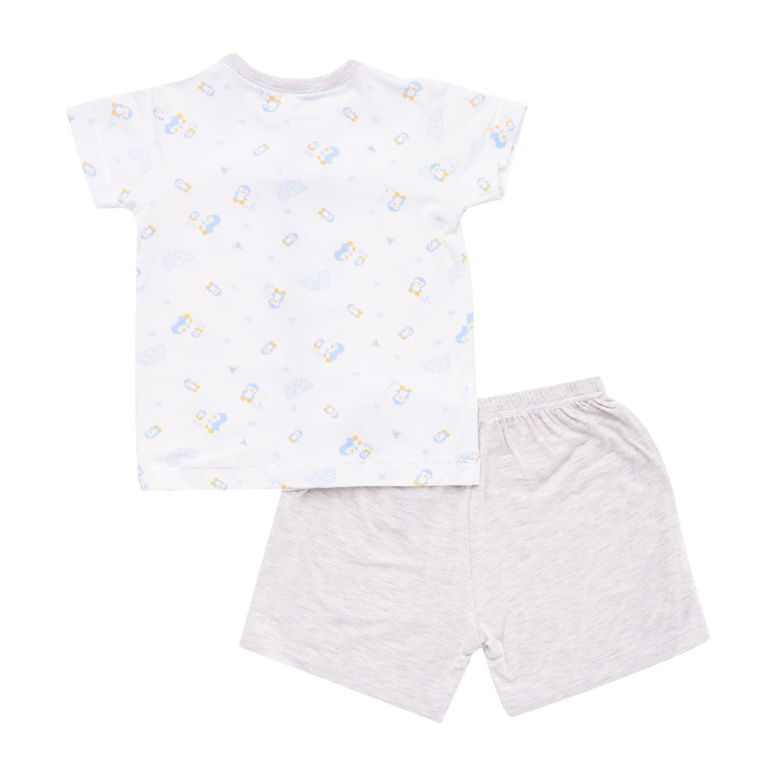 Penguins - Short sleeved button vest with shorts - Simply Life