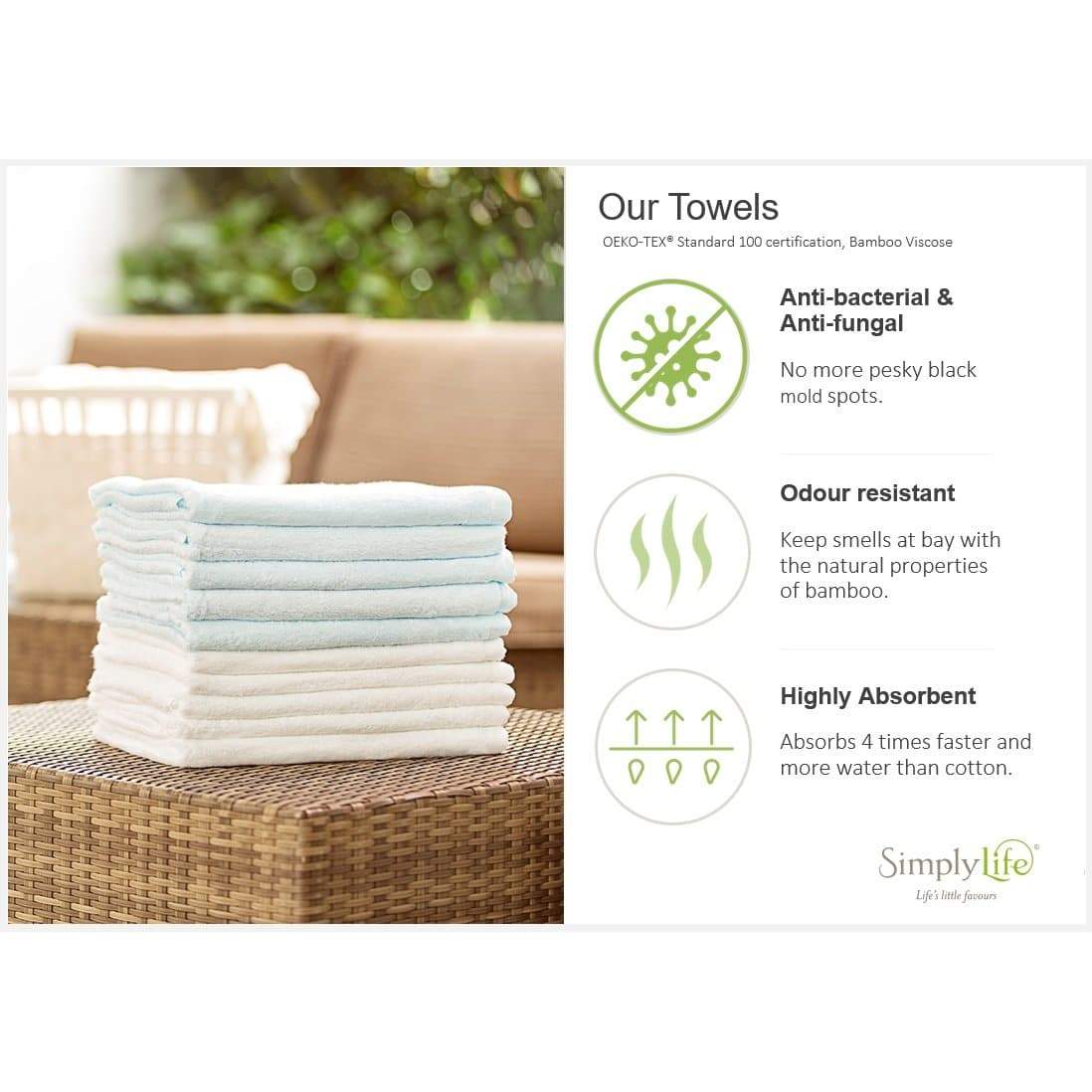 Premium Bamboo Towel - Ultra Plush (70cm x 150cm) - Adult