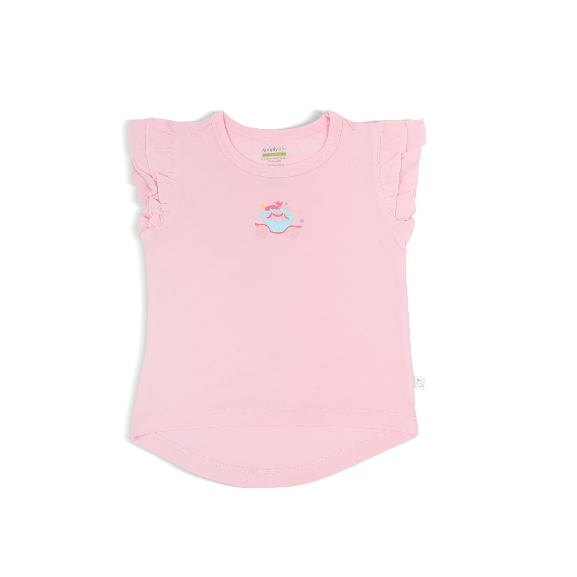 Princess - Girls' Tee with Double Frill Sleeves by simplylifebaby