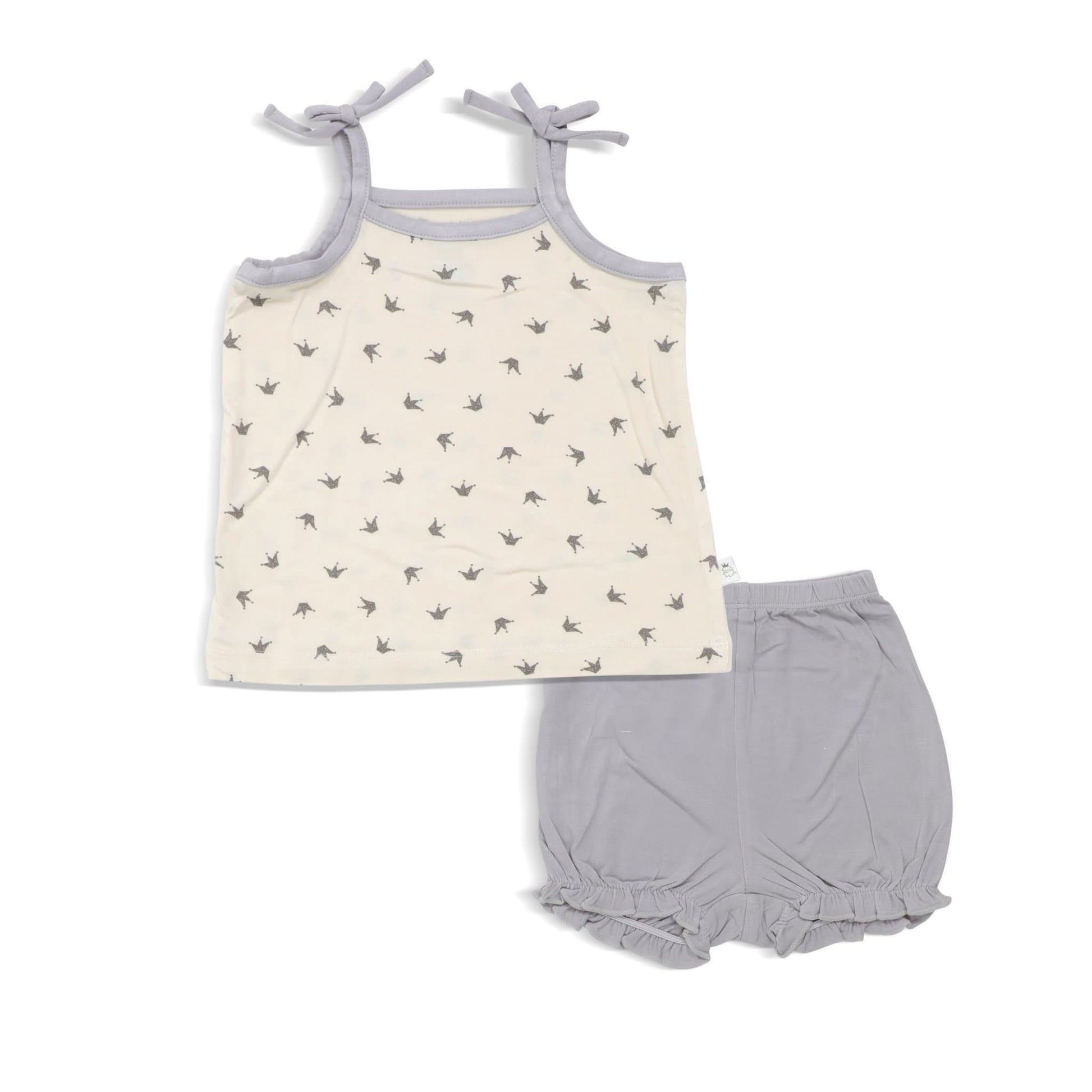 Royale - Blouse with Spaghetti Tie & Bloomer Shorts (2-pc Set) by simplylifebaby