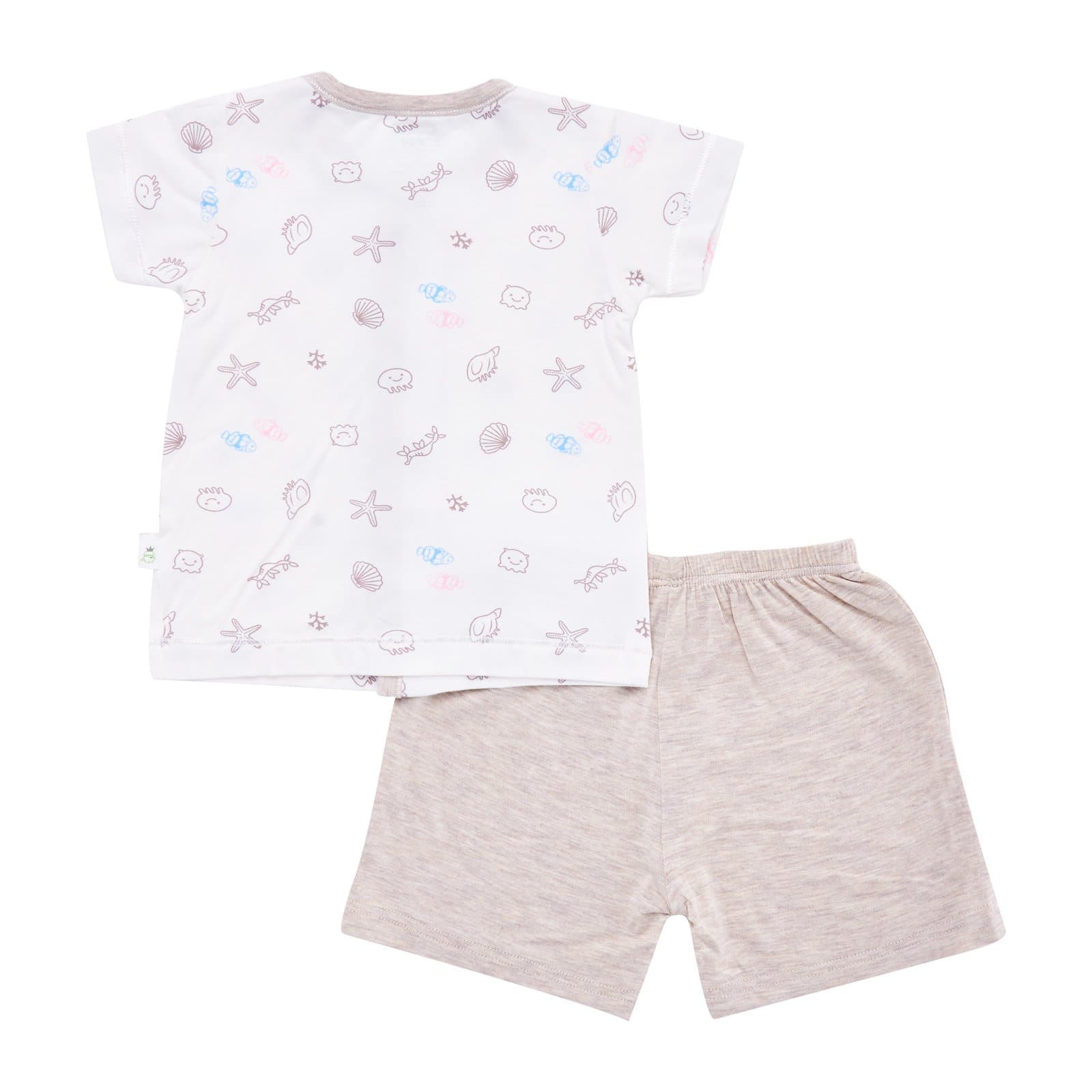 Seashells - Short sleeved button vest with shorts - Simply Life