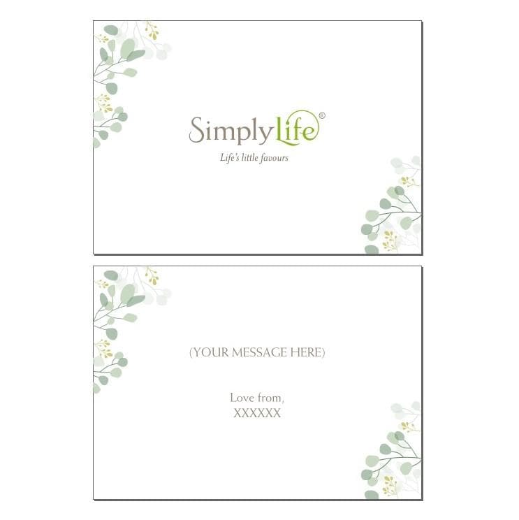 Simply Life Gift Box with Ribbon & Greeting Card (Free / Complimentary) - Simply Life