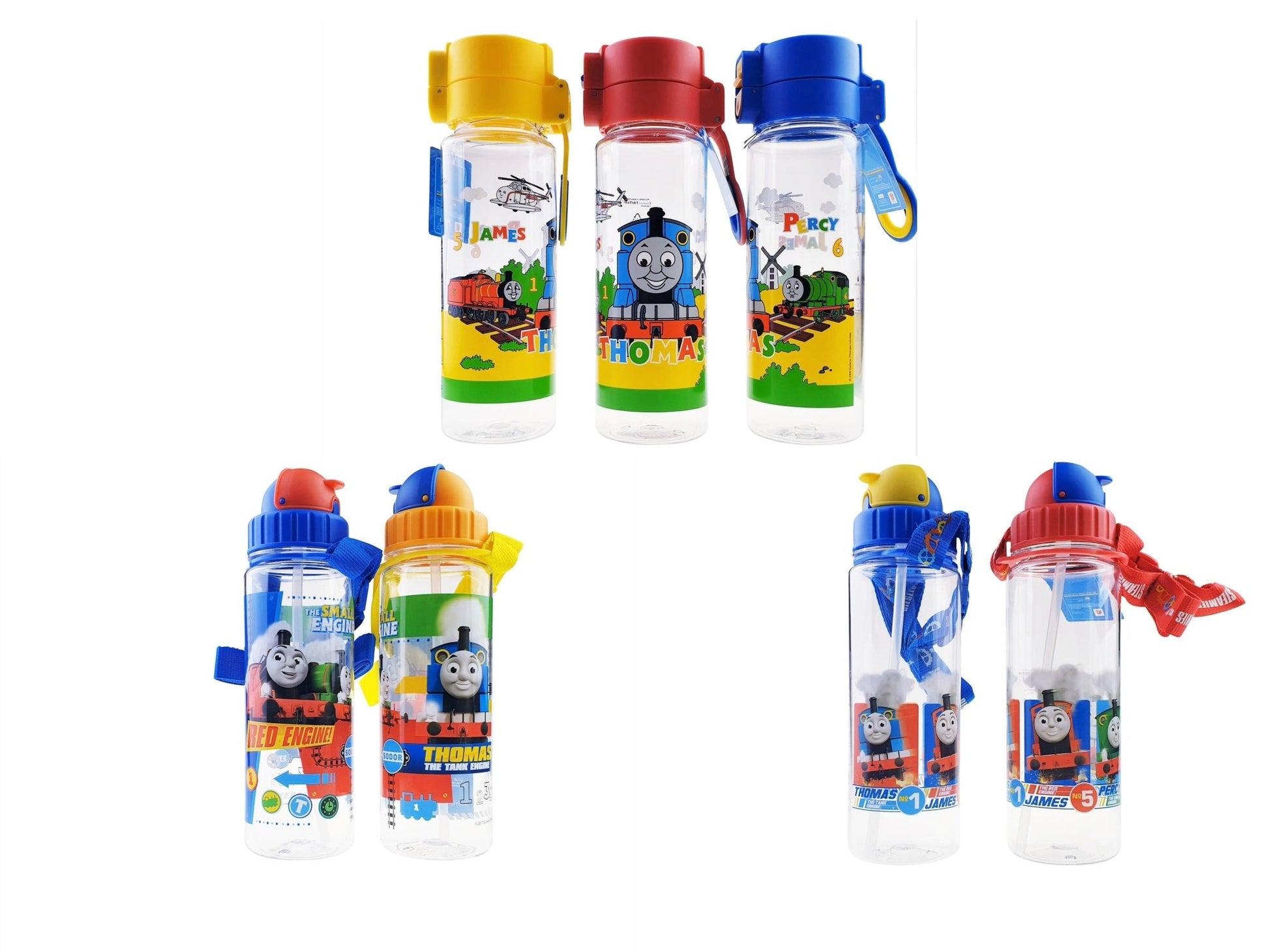 Thomas & Friends - 450 ml Water Bottle (BPA Free) - Various Prints/Caps - Simply Life