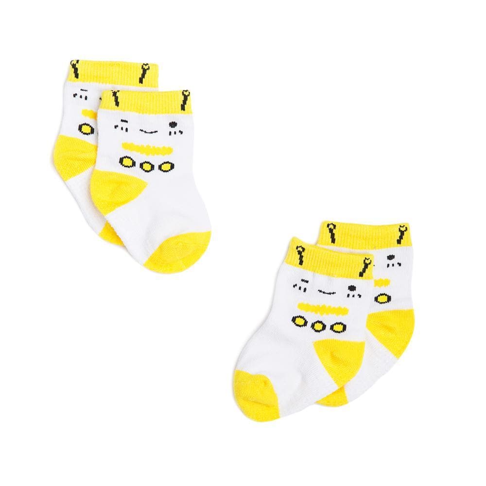 White Bee - Anti-slip Bamboo Socks (2 Pairs) by simplylifebaby