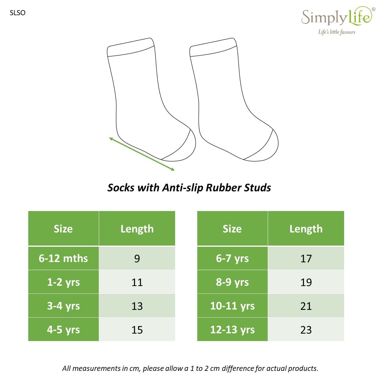 Anti-slip Bamboo Socks (2 Pairs) - Baby