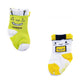 Anti-slip Socks (2 Pairs, Baby) — Yellow / Lime